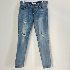 KanCan Distressed Women's Skinny Jeans Size 11/29 Medium Wash